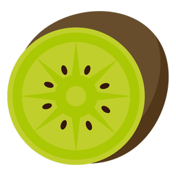 Fruta de kiwi plana Diseño PNG