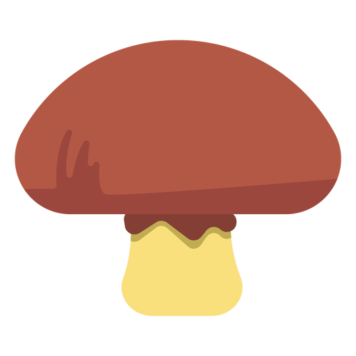 Mushroom food flat PNG Design