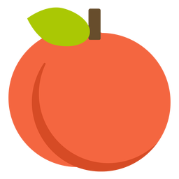 Naranja fruta plana Diseño PNG