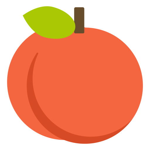 Orange fruit flat PNG Design