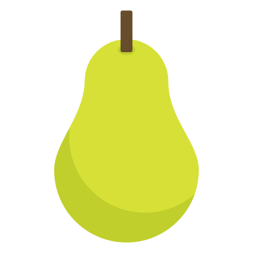 Pear Fruit Flat - Transparent Png & Svg Vector File