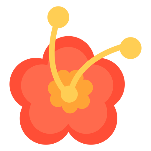 Flor de pervinca plana Desenho PNG