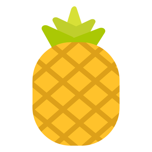 Ananasfrucht flach PNG-Design