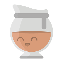 Jarra pegatina plana Diseño PNG