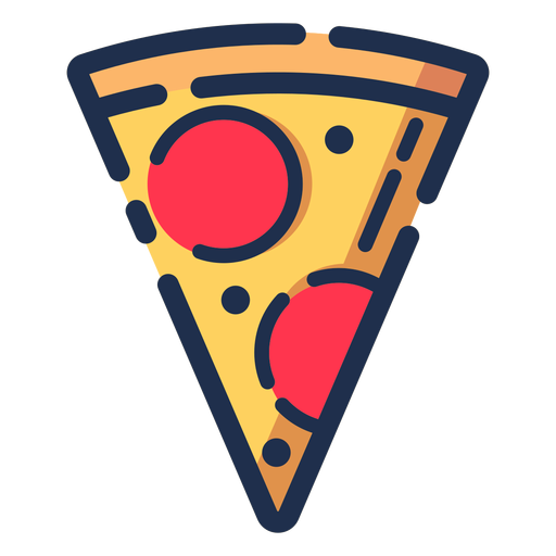 Pizza slice icon PNG Design