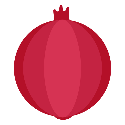 Fruta de granada plana