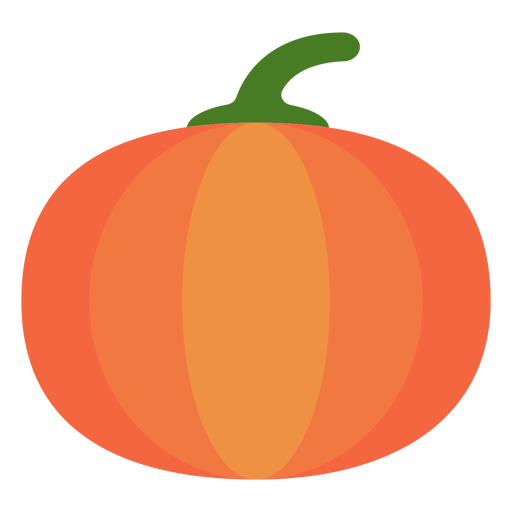 Pumpkin flat PNG Design