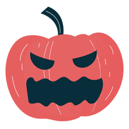 Carácter de calabaza tallada Diseño PNG