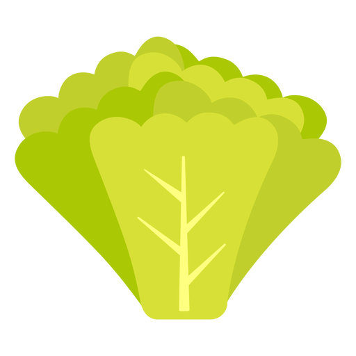 Rettichgrün Gemüse flach PNG-Design