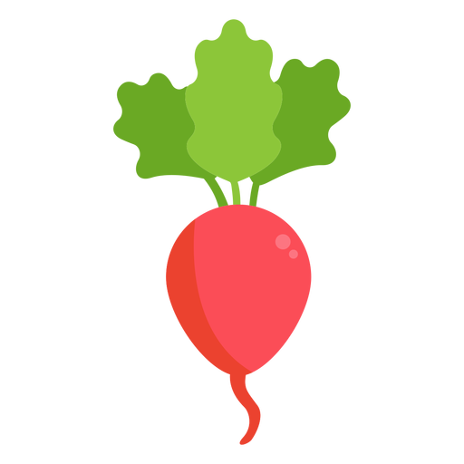 Rettich Gemüse flach PNG-Design