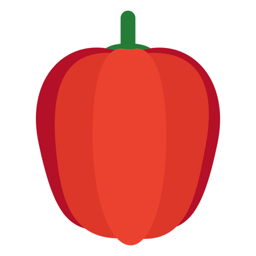Pimenta vermelha plana vegetal Desenho PNG