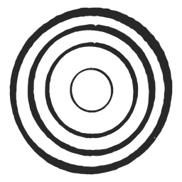 Círculos alvo ícone de quatro círculos Transparent PNG