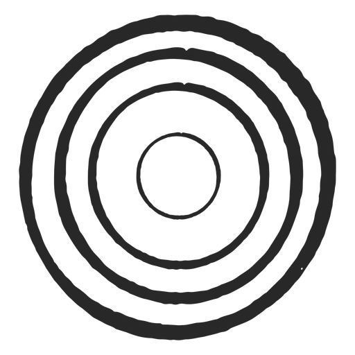Círculos alvo ícone de quatro círculos Desenho PNG