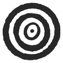 Círculos de destino icono de centro de tres círculos Diseño PNG