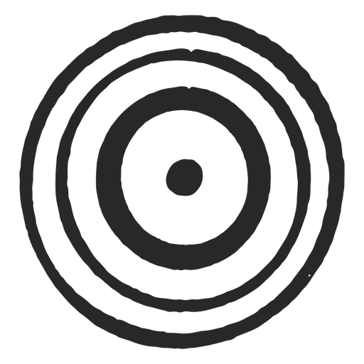 Target circles three circles thin icon