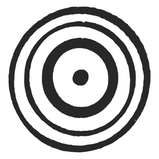 Target circles three circles thin icon PNG Design