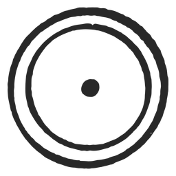 Target circles two circles center icon Transparent PNG