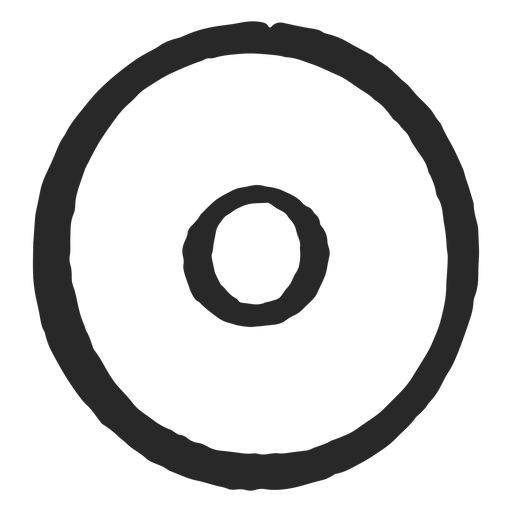 Zielkreise zwei Kreise ordentliches Symbol PNG-Design