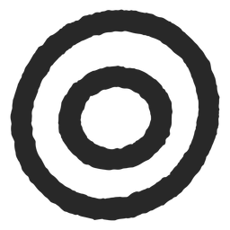 Círculos alvo ícone de dois círculos Desenho PNG