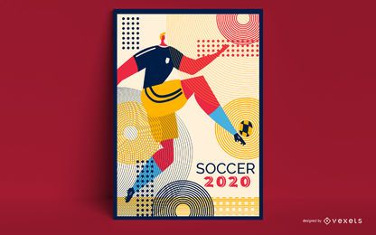 2020 Soccer Poster Design
