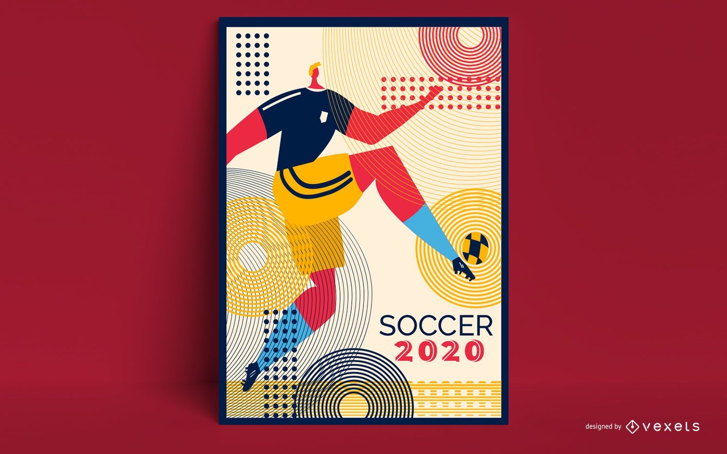 Design de P?ster de Futebol 2020