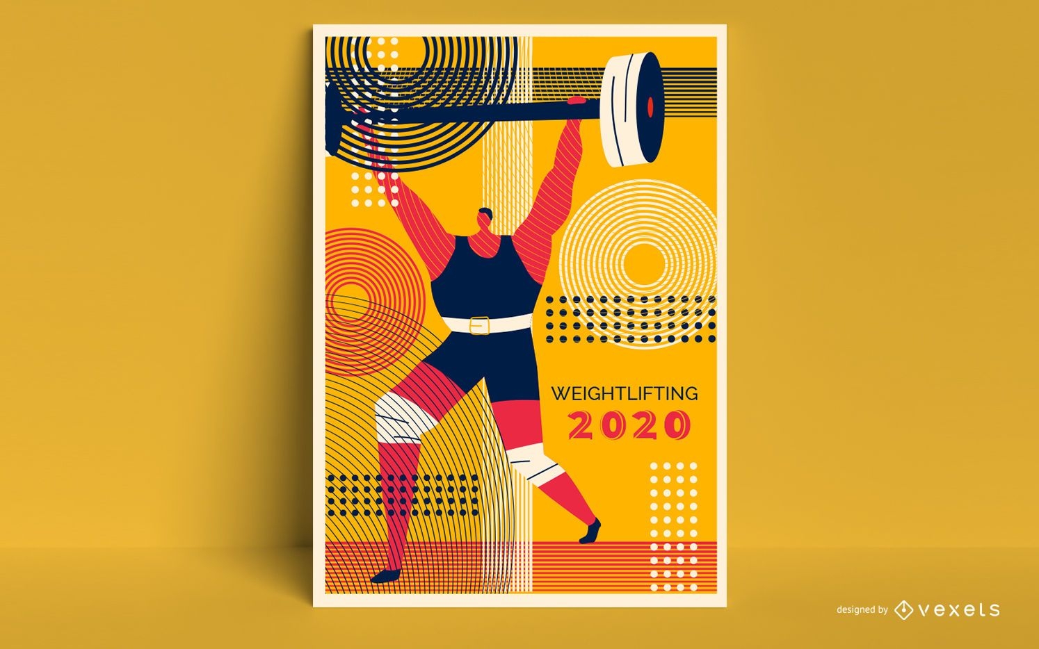 Künstlerischer Sport Poster Design