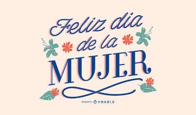 Baixar Vetor De Feliz Dia Da Mulher Letras Em Espanhol