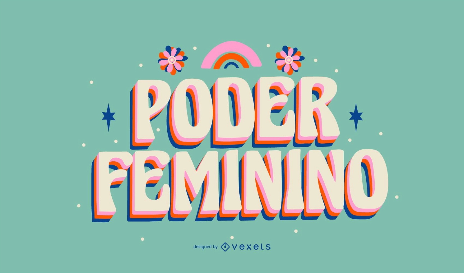 Women's day portuguese lettering