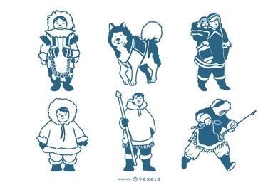 Eskimo characters pack