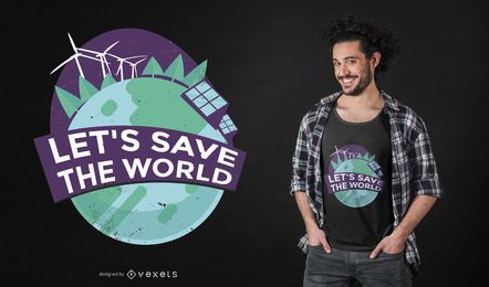Diseño de camiseta de Green Energy Quote Diseño de camiseta de Green Energy Quote