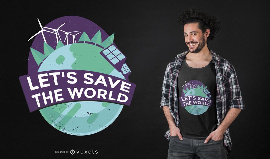 Design de t-shirt de citações de energia verde Design de t-shirt de citações de energia verde