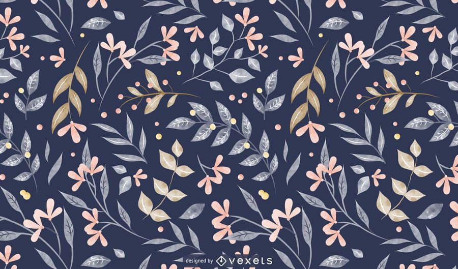 Diseño de patrón de hojas de primavera Diseño de patrón de hojas de primavera