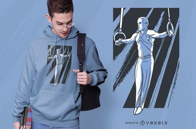 Iron Cross Gymnast T-shirt Design Iron Cross Gymnast T-shirt Design