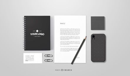 Branding stationery mockup design Branding stationery mockup design