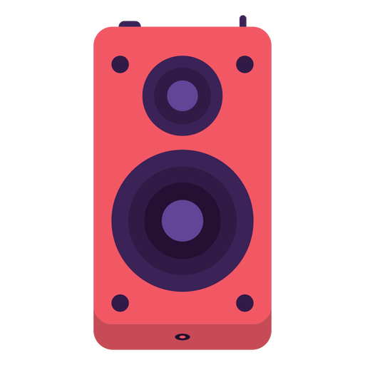 90s speaker flat PNG Design