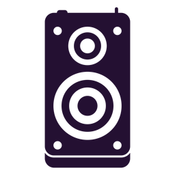 Silhueta de alto-falante dos anos 90 Desenho PNG
