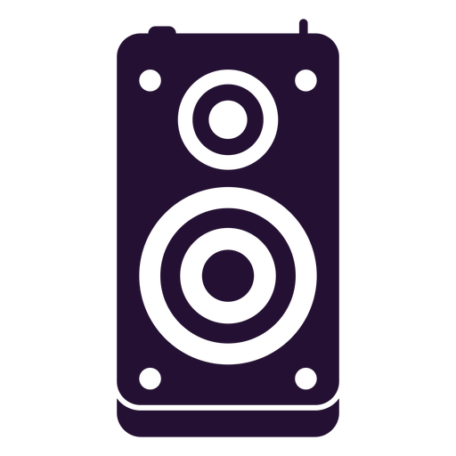 Silueta de altavoz de los 90 Diseño PNG