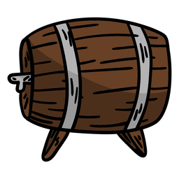 Barril cerveza alemania Diseño PNG