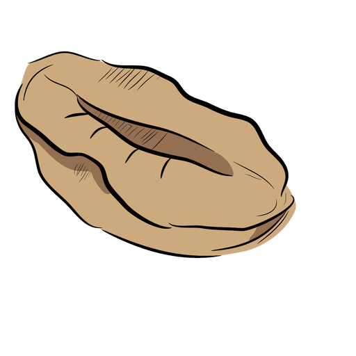 Bohnenkaffee Hand gezeichnet PNG-Design