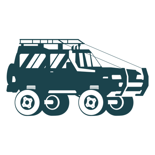 Jeep mit großen Rädern PNG-Design