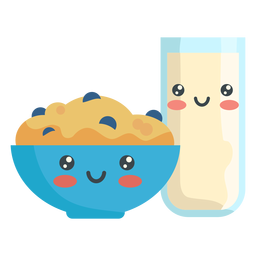Desjejum com leite Desenho PNG