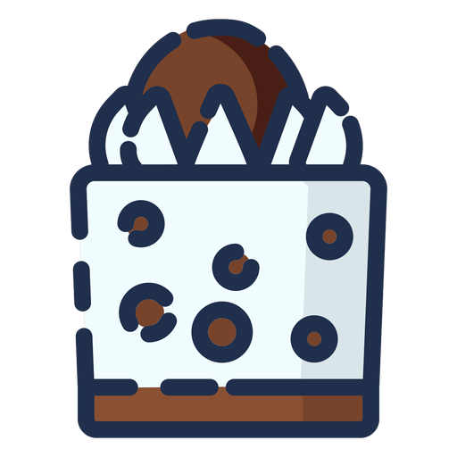 Cake choco icon PNG Design