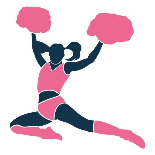 Cheerleader super Sprung PNG-Design