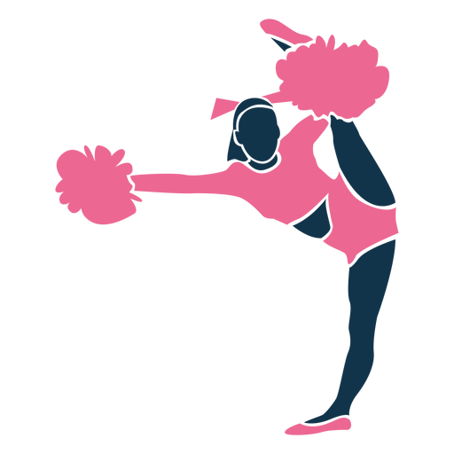 Cheerleader heel stretch PNG Design