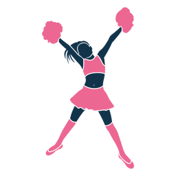 Cheerleader high v pose PNG Design