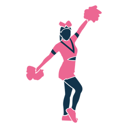 Líder de torcida fazendo pose de líder de torcida Desenho PNG