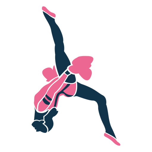 Download Cheerleader routine silhouette - Transparent PNG & SVG ...