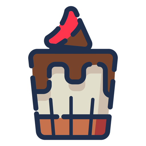 Download Choco cupcake icon - Transparent PNG & SVG vector file