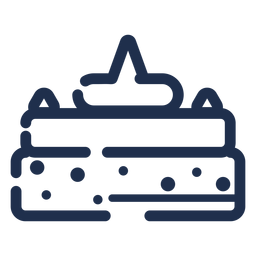 Schokoladen-Schlaganfall-Kuchen PNG-Design