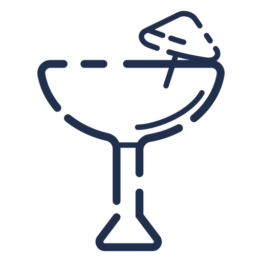 Cocktail glass icon PNG Design